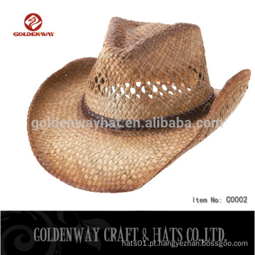 Fornecedor Rifa Natural Adulto Chapéu de Cowboy de palha